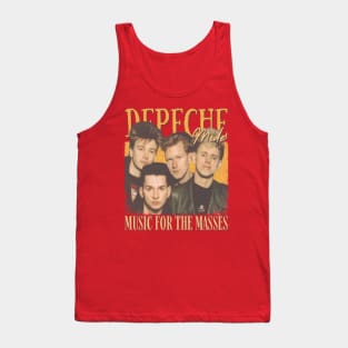 Depeche Mode Vintage 1980 // Music for the Masses Original Fan Design Artwork Tank Top